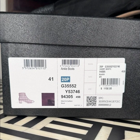 CHANEL Black Mesh Ankle Booties - Picture 8 of 8